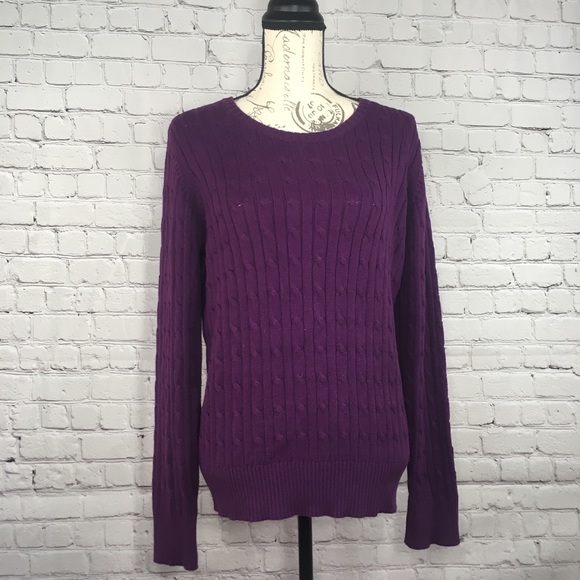 St Johns Bay purple sweater size Large L - Picture 8 of 8